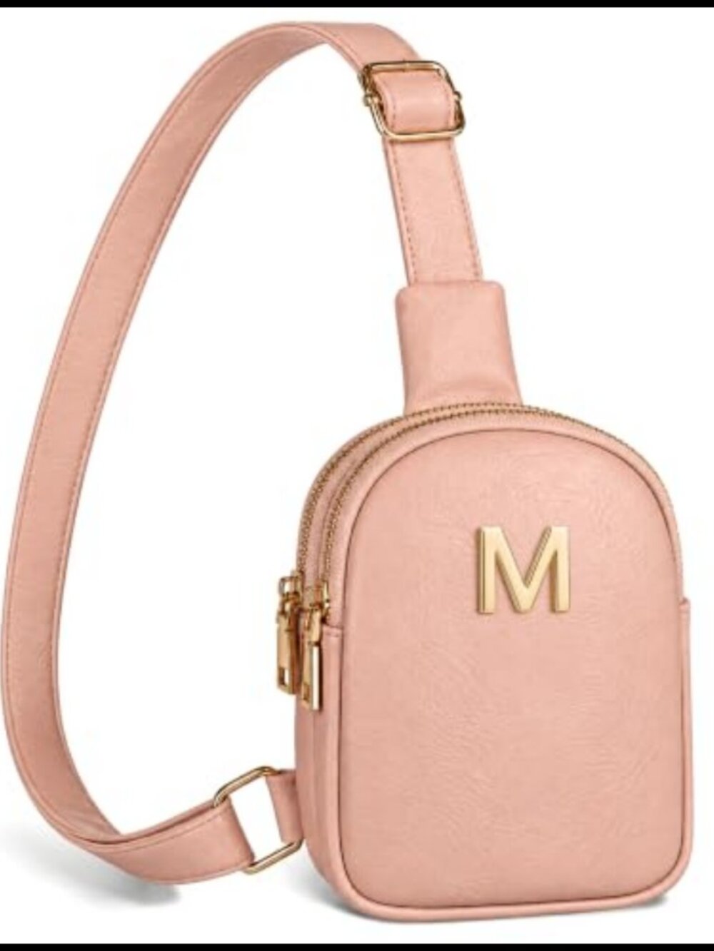 Personalized Faux Leather Crossbody Purse Gift for Girls Adjustable Strap